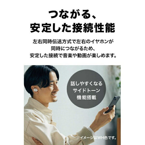 audio-technica 完全ワイヤレスイヤホン ホワイト ATH-CK1TW WH [ワイヤレス(左右分離) /Bluetooth対応]
