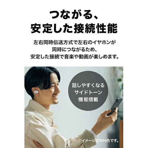 audio-technica Completely Wireless Earphones White ATH-CK1TW WH [Wireless (Left and Right Separated)/Bluetooth Compatible]