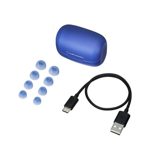audio-technica Completely Wireless Earphones Blue ATH-CK1TW BL [Wireless (Left and Right Separated)/Bluetooth Compatible]