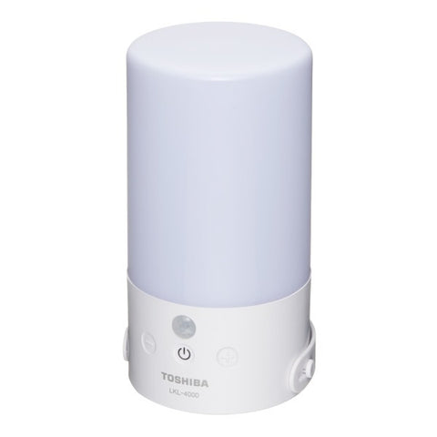 TOSHIBA LED lantern with sensor and dimming function White LKL-4000-W [LED/AA batteries x 3/Waterproof]