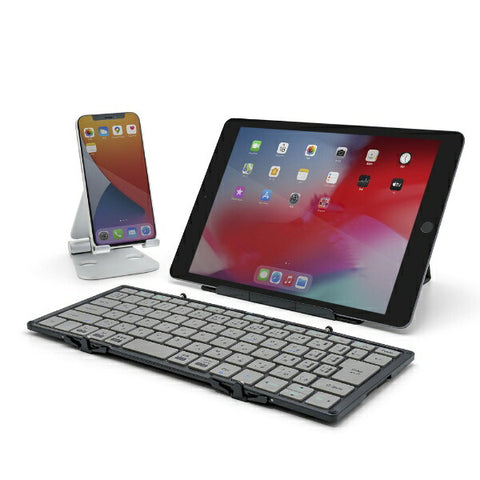 MOBO Mobo Folding Keyboard (iOS/iPadOS/mac/Win) Black/Gray AM-K2TF83J/BKG [Wired/Wireless/Bluetooth/USB]