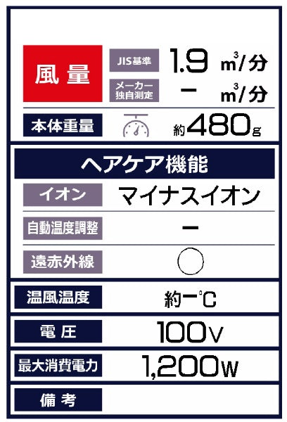 コイズミ マイナスイオンヘアドライヤー KHD-9330/A