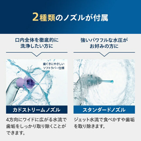 필립스 구강 세정기 소닉 케어 파워 플로서 3000 화이트 HX3711/22 [거치 타입 / 국내·해외 겸용]