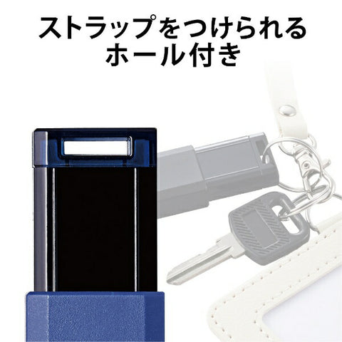 ELECOM USB Memory (Compatible with Chrome/iPadOS/iOS/Mac/Windows11) Blue MF-PKU3128GBU [128GB / USB TypeA / USB3.1 / Knock type]