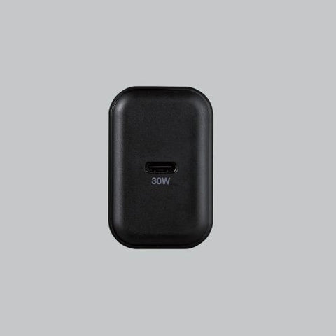 エレコム AC - USB充電器 ノートPC・タブレット対応 30W [1ポート：USB-C /USB Power Delivery対応] ブラック ACDC-PD2130BK