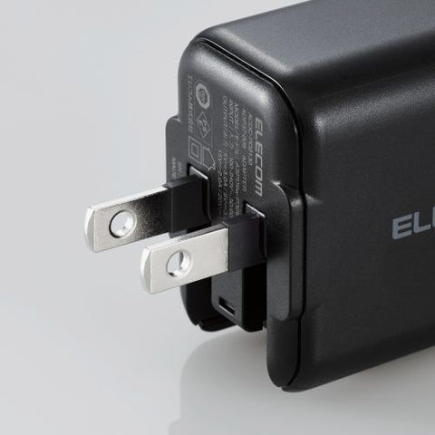 エレコム AC - USB充電器 ノートPC・タブレット対応 30W [1ポート：USB-C /USB Power Delivery対応] ブラック ACDC-PD2130BK