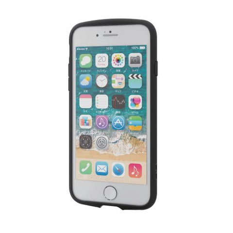 エレコム iPhoneSE（第3・2世代）/8/7 用 ケース カバー ハイブリッド TOUGH SLIM LITE 耐衝撃 軽量 薄型 ワイヤレス充電可 ストラップホール付 ブラック PM-A22STSLBK