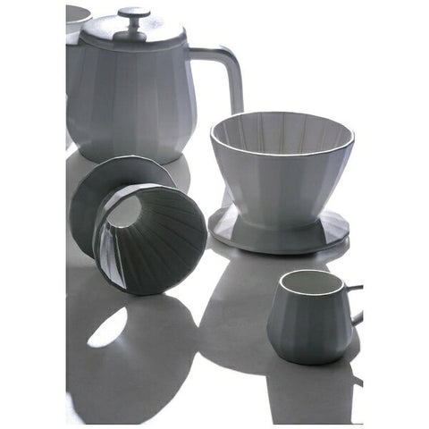 京陶窯業 KAKU-KAKU（KYOTOH）COFFEE DRIPPER 4CUPS カプチーノベージュ KTK-004