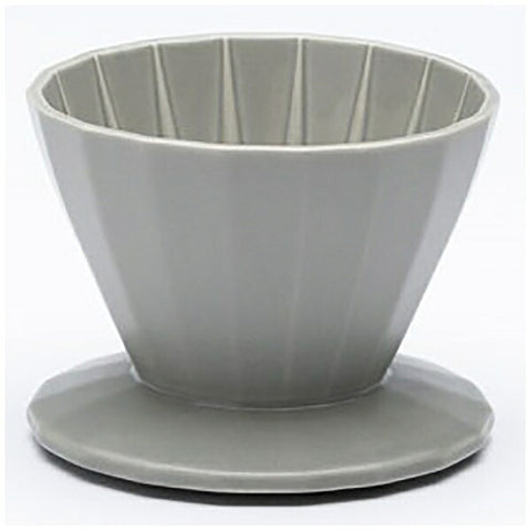 쿄 도요 가업 KAKU-KAKU (KYOTOH) COFFEE DRIPPER 2CUPS 올리브 그레이 KTK-003