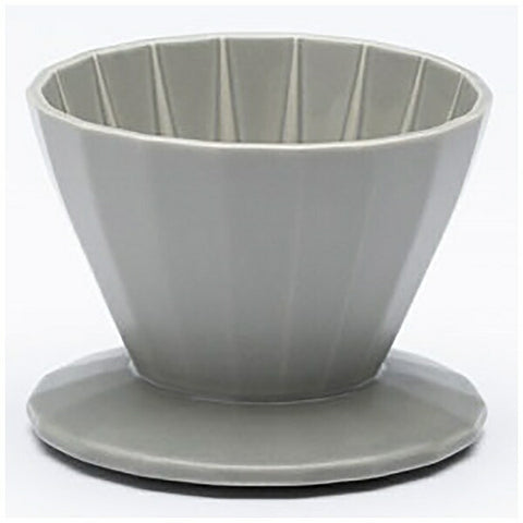 Kyoto Ceramics KAKU-KAKU (KYOTOH) COFFEE DRIPPER 2CUPS Olive Gray KTK-003