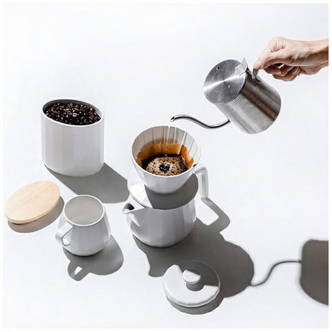 Kyoto Ceramics KAKU-KAKU (KYOTOH) COFFEE DRIPPER 2CUPS Olive Gray KTK-003