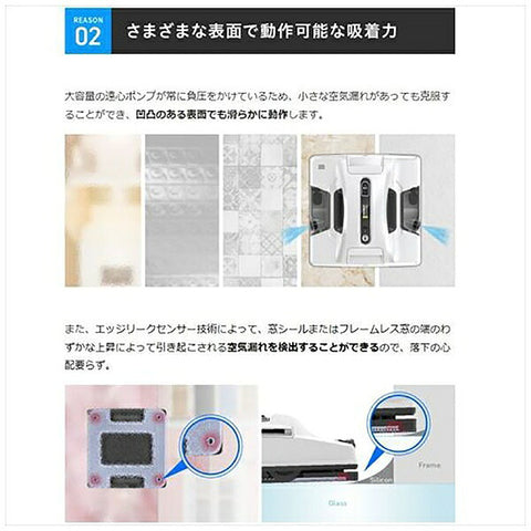 Hobot Fully Automatic Window Cleaning Robot White Hobot-2S [와이프 유형 (물과 마른 마른)]
