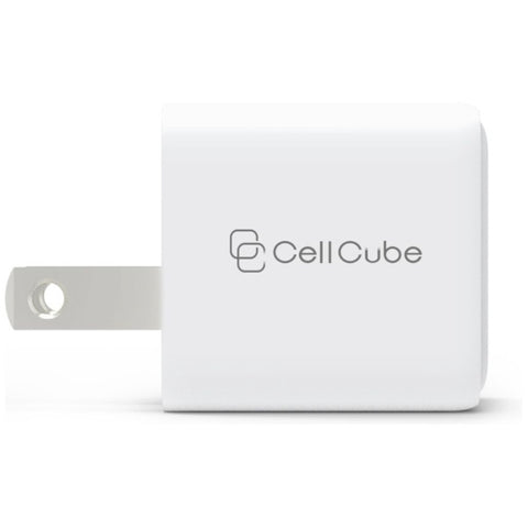 FUNMAXJAPAN Cell Cube　折り畳み式プラグAC充電器　30W/PD　【極小】CC-AC06 Cell Cube　（セルキューブ） ホワイト CC-AC06 [1ポート /USB Power Delivery対応]