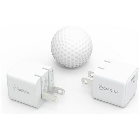 FUNMAX JAPAN Cell Cube Foldable Plug AC Charger 30W/PD [Extremely Small] CC-AC06 Cell Cube (Cell Cube) White CC-AC06 [1 port/USB Power Delivery compatible]