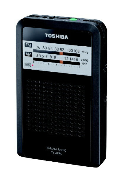 도시바 TOSHIBA 휴대 라디오 블랙 TY-APR5-K [와이드 FM 대응 /AM/FM]