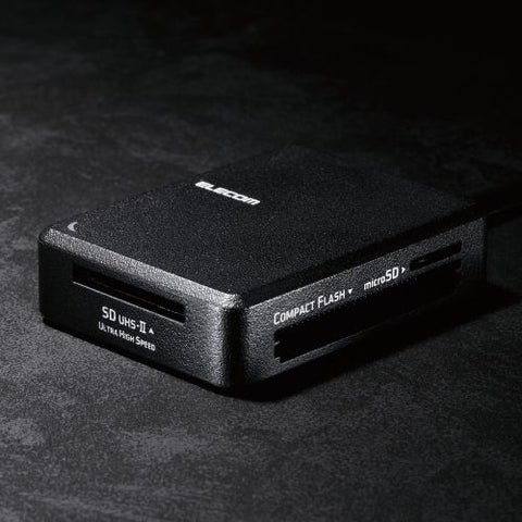 エレコム メモリリーダライタ 高速化ソフト対応タイプ USB3.0対応 ブラック MR3-C402BK