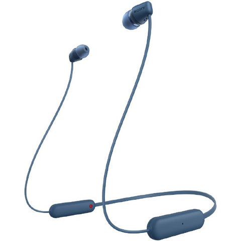 SONY Bluetooth earphones canal type blue WI-C100 LZ [splash-proof & neckband/Bluetooth]
