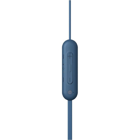 SONY Bluetooth earphones canal type blue WI-C100 LZ [splash-proof & neckband/Bluetooth]
