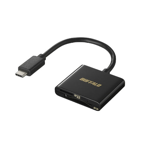 バッファロー BSCR110U3CBK USB3.2Gen1Type-C カードリーダー SD/microSDﾌﾞﾗｯｸ ブラック
