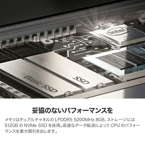 エルジー ノートパソコン gram スノーホワイト 14Z90Q-KR54J1 [14.0型 /Windows11 Home /intel Core i5 /メモリ：8GB /SSD：512GB /Office Home and Business /2022年夏モデル]