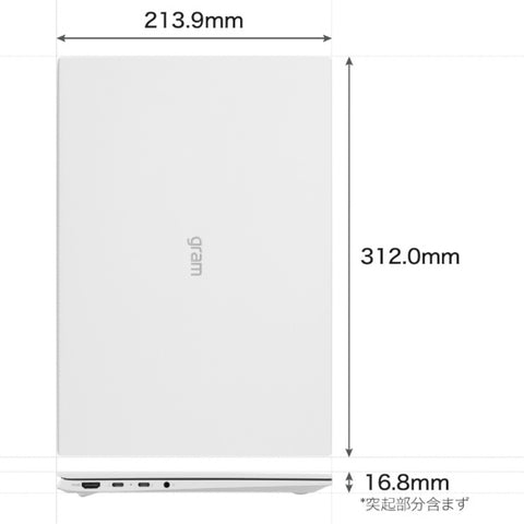 エルジー ノートパソコン gram スノーホワイト 14Z90Q-KR54J1 [14.0型 /Windows11 Home /intel Core i5 /メモリ：8GB /SSD：512GB /Office Home and Business /2022年夏モデル]