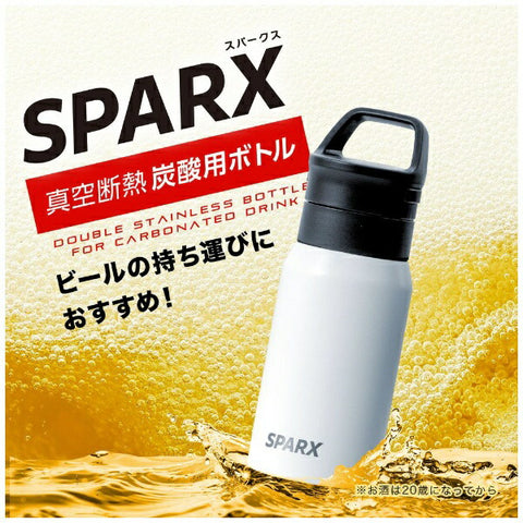 ATLUS 真空断熱炭酸ボトル [370ml] SPARX ASO-370WH [炭酸対応] SPARX ASO-370WH