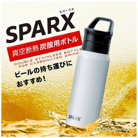 ATLUS 真空断熱炭酸ボトル [530ml] SPARX ASO-530WH [炭酸対応]