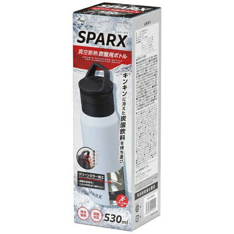 ATLUS 真空隔热碳酸瓶 [530ml] SPARX ASO-530WH [兼容碳酸]