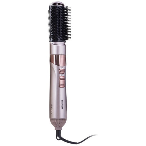 TESCOM負離子捲髮器【附天然山茶油混合豬毛吹刷/捲刷】青銅色 TC530A-N