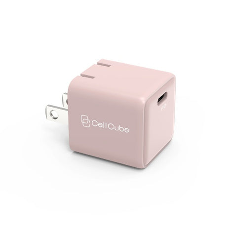 FUNMAXJAPAN Cell Cube 접이식 플러그 AC 충전기 30 W/PD【극소】 Cell Cube(셀 큐브) 박벚나무 CC-AC06 [1포트 /USB Power Delivery 대응]