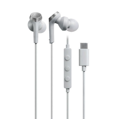 audio-technica イヤホン カナル型 USB type-C ホワイト ATH-CKS330C WH [USB]