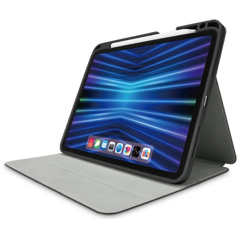 ELECOM 11 吋 iPad Pro（第 4/3/2 代）翻蓋保護套鉛筆收納睡眠相容黑色 TB-A22PMSABK