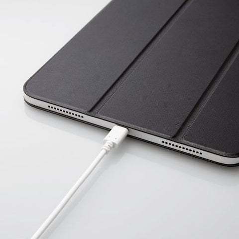 ELECOM 10.9-inch iPad (10th generation) Ultra-thin antibacterial soft leather magnet attached Sleep compatible Black TB-A22RWVPFBK