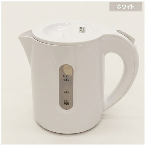 Hiro Corporation緊湊型水壺KTK-08WH白色