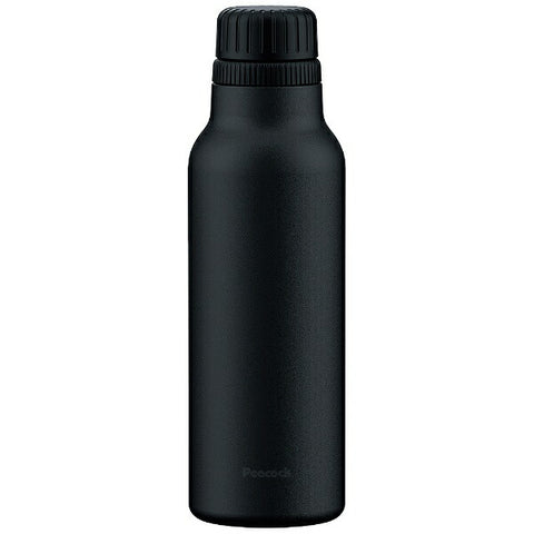 Peacock Stainless steel bottle for carbonated drinks [800ml] Black AJH-80 [Compatible with carbonated drinks]