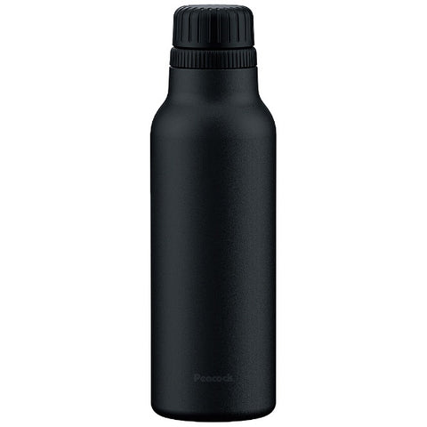 Peacock Stainless steel bottle for carbonated drinks [800ml] Black AJH-80 [Compatible with carbonated drinks]