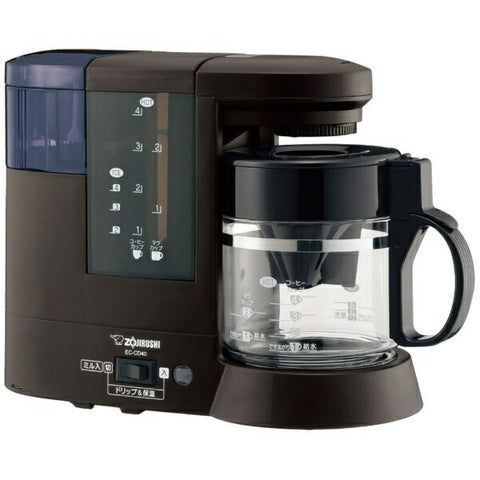 ZOJIRUSHI 커피 메이커 커피 통 어두운 갈색 EC-CD40 [밀 포함]