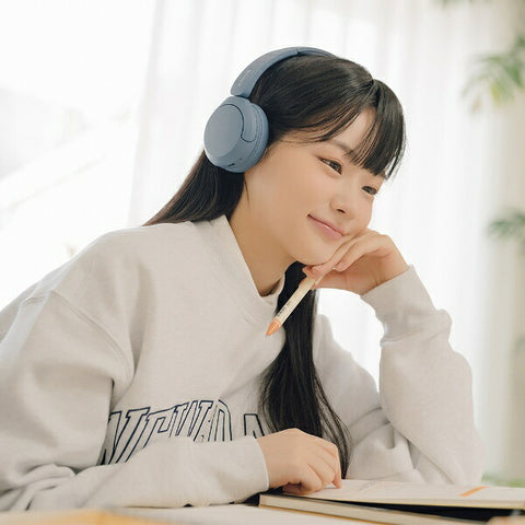 소니 SONY 블루투스 헤드폰 블루 WH-CH520 LZ [Bluetooth]