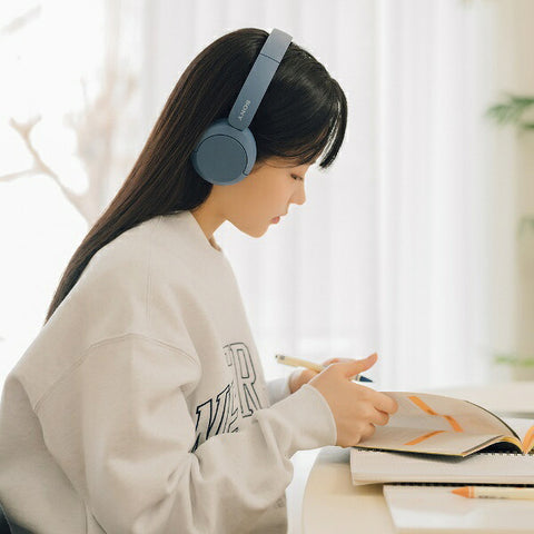 소니 SONY 블루투스 헤드폰 블루 WH-CH520 LZ [Bluetooth]