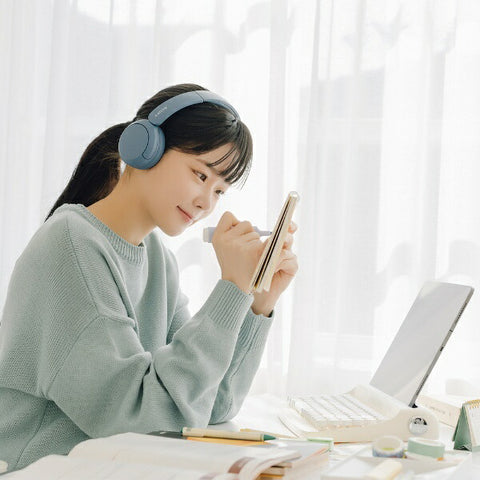 소니 SONY 블루투스 헤드폰 블루 WH-CH520 LZ [Bluetooth]