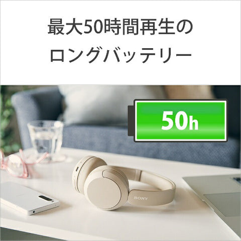 SONY 藍牙耳機 米色 WH-CH520 CZ [藍牙]