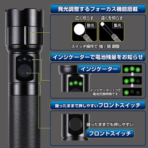 Elpa Flashlight DOP-EP560 [Waterproof]