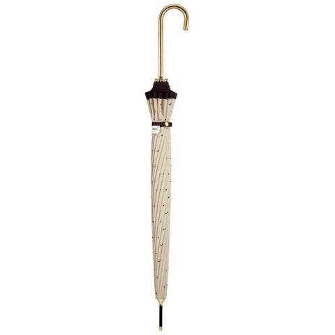 WPC. Umbrella long umbrella 16 rib pin dots Wpc. Beige 3303-03-001 [Sun or rain umbrella/55cm]
