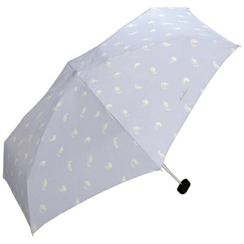 WPC. Umbrella Folding Umbrella Cats Mini Purple 7409-171-002 [Sun and Rain Umbrella/50cm]