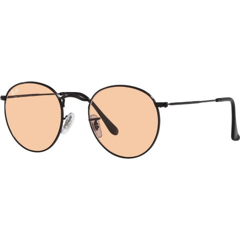 Ray-Ban ROUND METAL WASHED LENSES RB3447 002/4B 50mm Polished Black/Pink