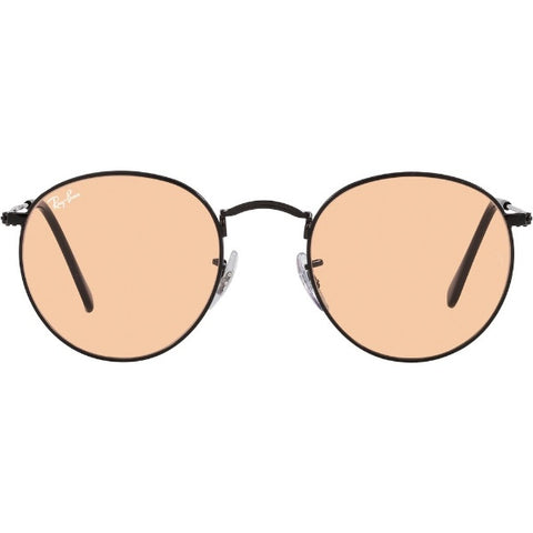 Ray-Ban ROUND METAL WASHED LENSES RB3447 002/4B 50mm Polished Black/Pink