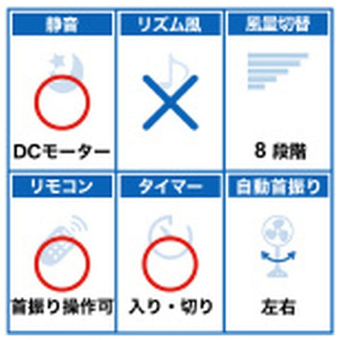 YUASA PRIMUS コンパクト収納DCリビング扇風機 ホワイト YT-D3493EFR-W [DCモーター搭載 /リモコン付き]