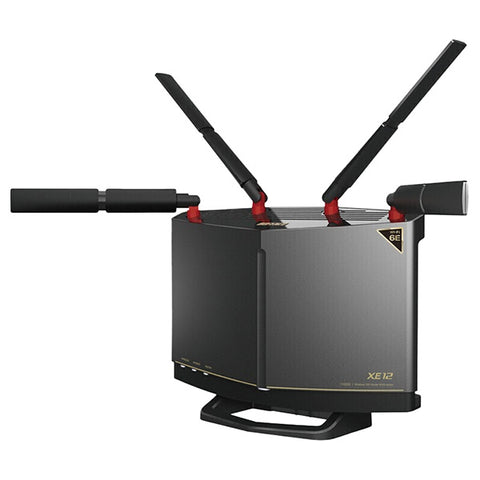 バッファロー Wi-Fiルーター 4803+4803+1147Mbps AirStation チタニウムグレー WXR-11000XE12 [Wi-Fi 6E(ax) /IPv6対応]