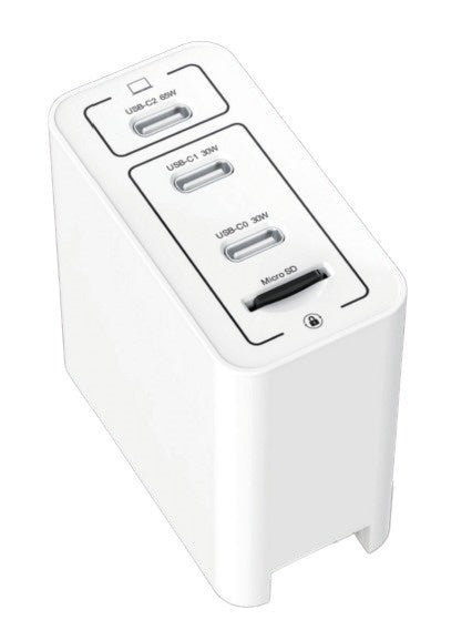 로직 Logic SECUBA HiCharger Pro USB 타입 C×3포트 화이트 LG-SECUBA-HCP65W3C [3포트]