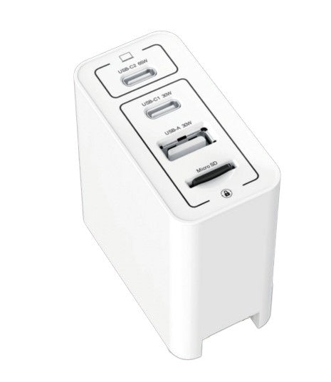 Logic SECUBA HiCharger Pro Type-C x 2 ports Type-A x 1 port White LG-SECUBA-HCP65W2C1A [3 ports]